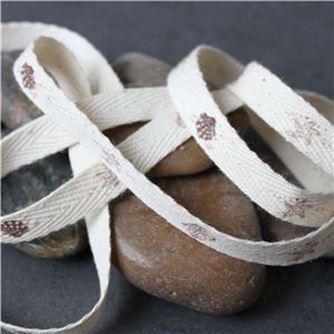 Cotton Ribbon Print - Sea Shells
